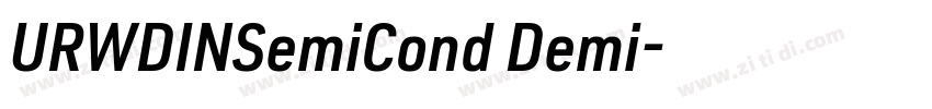 URWDINSemiCond Demi字体转换